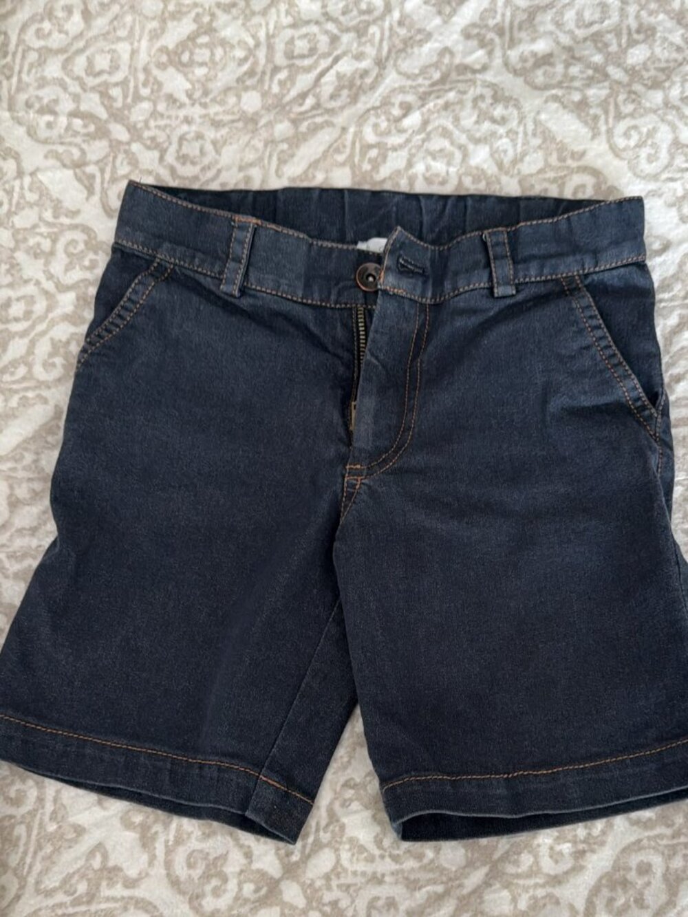 Pili Carrera Boys Dark Wash Denim Bermuda Shorts Size 8